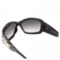 Rodeo Queen 2 Pairs Of Padded Motorcycle Sunglasses For Women Fashionable Black Frame W Bling Rhinestones Smoke Gradient Lenses