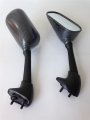 Httmt Mt066- Motorcycle Oem Aftermarket Carbon Fiber Mirrors Compatible With 2000-2001 Fzs600 Fazer 2001-2003 R1 2001-2002 R6