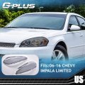 G-plus Front Headlight Lenses Cover Compatible With 2006-2016 Chevy Impala Limited Left Right Side Replacement Pair Smoky Lens
