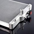 G-plus 2 Row 42mm Performance Aluminum Radiator Compatible With 1992 1993 1994 1995 1996 1997 1998 1999 2000 Honda Civic D15