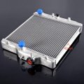 G-plus 2 Row 42mm Performance Aluminum Radiator Compatible With 1992 1993 1994 1995 1996 1997 1998 1999 2000 Honda Civic D15