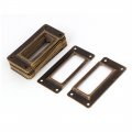 Uxcell Office File Drawer 62mmx 28mm Iron Tag Label Holder Bronze Tone 20pcs