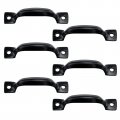 Antrader Cabinet Hardware Handle Pull-black 1-3 4 45mm Hole Centers 6 Pack 