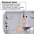 G-plus Chrome Trim Tail Lights Brake Lamps Pair With Bulb Compatible 2009-2014 Ford F150 Fo2818148 Fo2819148 Fo2818150 White