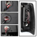 Acanii For 2003-2006 Chevy Silverado 1500 2500 3500 Smoked Lens Led Tail Lights Brake Stop Lamps Pair Set Left Right
