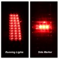 Acanii For 2003-2006 Chevy Silverado 1500 2500 3500 Smoked Lens Led Tail Lights Brake Stop Lamps Pair Set Left Right