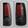 Acanii For 2003-2006 Chevy Silverado 1500 2500 3500 Smoked Lens Led Tail Lights Brake Stop Lamps Pair Set Left Right
