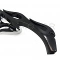 Motorcycle Flame Style Rearview Mirror For Any Cruiser Chopper Custom Black B01c0sr0pc
