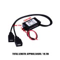 Usb Charger Adapter Dual Port 12v To 5v Converter Module For Car Motorcycle Phone Tablet Charging