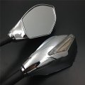 Smt-turn Signal Glass Mirror Compatible With Kawasaki Ninja 500 Zx7r Zx6r Er6f 636 Z750 Chrome New B00rw3e4z0