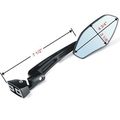 2x Motorcycle Side Mirror Motorbike Rear View Left Right Mirrors Installed On Fairing Fit For Most Street Bike Cruiser Chopper