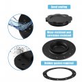 X Autohaux 1 Set Aluminum Easy Fill Fuel Cell Cap With 12 Bolting Holes Bung Black Billet Gasket