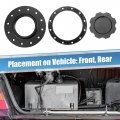 X Autohaux 1 Set Aluminum Easy Fill Fuel Cell Cap With 12 Bolting Holes Bung Black Billet Gasket