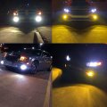 Alla Lighting 10000lms 9005 H10 9145 Led Switchback Fog Lights 6000k White 3000k Yellow Dual Color 12v 9140 Hb2 9045 9040 