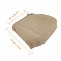 Waltyotur Driver Bottom Leather Seat Cover Camel Tan Replacement For Expedition 2007-2014