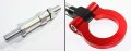 Cuztom Tuning Fit Front Rear Red Folding Screw On Type Twoing Tow Hook Compatible With 2000-2009 Honda S2000 S2k 2004-08 Acura