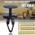 Rexka 20pcs Fender Liner Wheelhouse Bumper Push Tpye Retainer Pin Clips For Gm 11589289 Chrysler 6508863aa Jeep Ram Buick