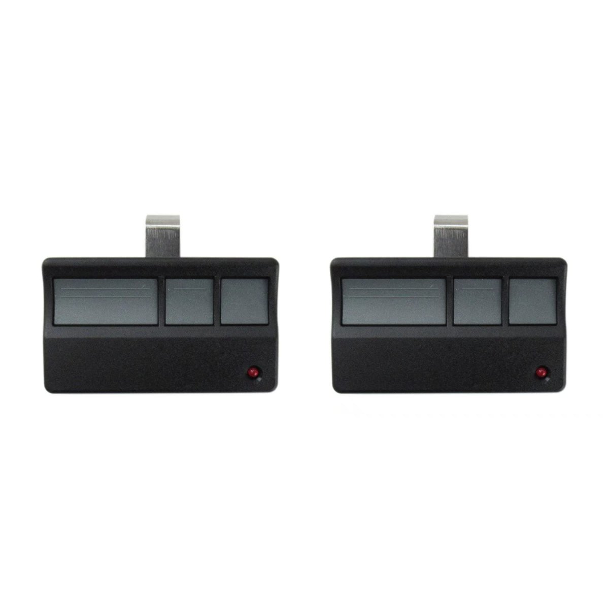 2x Garage Door Opener Remote For Security 390 Mhz Red Or Orange Learn Button Openers 1997-2005 Replacement Liftmaster 972lm