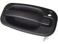 Front Right Passenger Side Outer Door Handle Textured Black With Keyhole Without Chrome Lever For 2001-2006 Chevy Silverado 