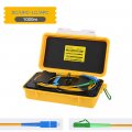 Fiber Optic Otdr Launch Cable Box 1000m For Singlemode Sm 1310 1550nm Dead Zone Eliminator Rings Sc-upc Lc-apc