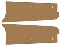 Trunk Filler Boards Side Extensions Lh Rh Pair Fits 1966-67 Falcon Except Station Wagon Futura Sprint F159 