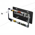 Foruidea Ladybugs And Daisies Spring Matte Aluminum License Plate Frame With Black Screw Capsi 2pcs 2 Holes Licensess Frames