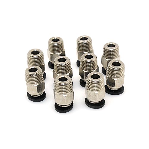 Volcano Heating Block Kee Pang All-Metal J-Head V6 Hotend Kit with 5 Pcs Extruder Print Head and Nozzle Throat 4 Pcs Volcano Extruder Nozzles for 3D Printers 
