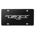 Ram 1500 Trx 3d Logo Black Stainless Steel License Plate Official Licensed Universal Fit For Car Suv Truck 12 In X 6 