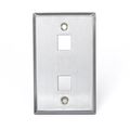 Leviton 43080-1s2 2port Sg Qp Wp Stainless Steel 