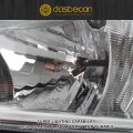 Dasbecan Halogen Headlights Assembly With Bulbs For Ford Focus 3rd Gen 2015-2018 W O Led Drl Right Passenger Side Chrome