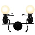 Kawell Humanoid Wall Light Fixtures Modern Lamp Creative Sconce Art Deco Max 60w E26 Base For Children Room Bedroom Bedside 