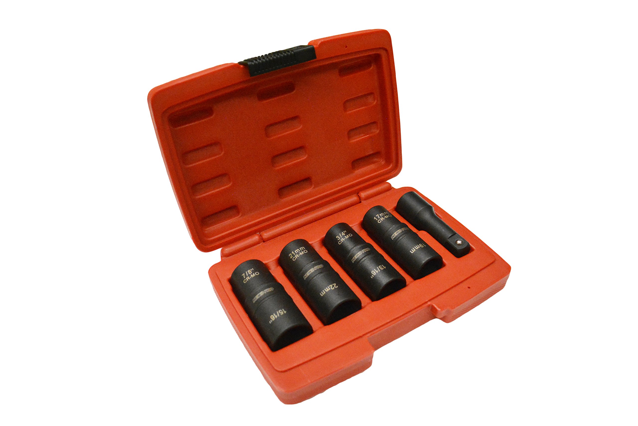 1 2 Drive Thin Walled Flip Impact Socket Set Sae Mm