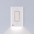 Snappower 3 Pack Switchlight Led Night Light For Single-pole Switches Switch Plate With Lights Adjust Brightness Auto On Off 