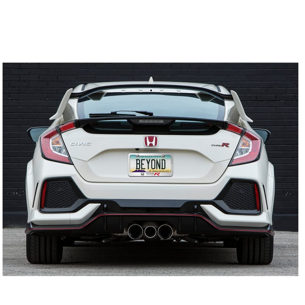 Honda Civic Type R 3d Mirror Chrome Metal License Plate Frame Official Licensed Universal Fit For Car Suv Truck 12 In X 6 With