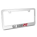 Honda Civic Type R 3d Mirror Chrome Metal License Plate Frame Official Licensed Universal Fit For Car Suv Truck 12 In X 6 With