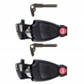 Aintier 2 X Key Fob Shell Case For Mercedes-benz C230 C240 C32 Amg C320 Cl500 Cl55 Cl600 Clk320 Clk430 Clk500 Clk55 2002-2003