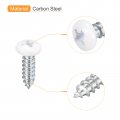 Uxcell St4x14mm White Screws Self Tapping 25pcs Pan Head Phillips Wood For Woodworking