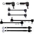 8-piece Fit For 1999-2003 Lexus Rx300 Front Inner Outer Tie Rod End Link 2 2 Rear Stabilizer Sway Bar 