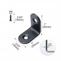 Uxcell 8pcs Angle Bracket Stainless Steel 25x25mm Corner Connection Fasten L Shaped Right Protector Shelf Support With Screws