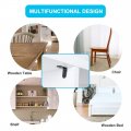 Uxcell 8pcs Angle Bracket Stainless Steel 25x25mm Corner Connection Fasten L Shaped Right Protector Shelf Support With Screws