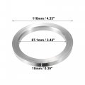 X Autohaux 4pcs Od 110mm To Id 87 1mm Aluminum Alloy Car Hub Centric Rings Wheel Bore Center Spacer