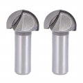 Router Bit 1 2 Inch Shank Cutting Dia Core Box Flutes High-carbon Steel For Carpentry Woodworking Milling Cutter Tool 2pcs 