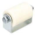 2 Sets Gate Roller Guide Adjustable 3 1 Sliding Nylon With L-shape Bracket Support Assembly For Rolling White 