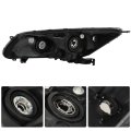 Headlight Assembly Halogen Without Drl Replacement For Accord 2013-2015 Housing Black Lamp Set Passenger Side Rh 1pc