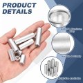 10pcs Aluminum Spacer 3 8 Od X 1 4 Id 5 16 Length Screw Standoff Bushing Plain Finish Unthreaded Round Metal For Screws Bolts