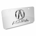 Ipick Image For Acura Dual Chrome Logo In 3d On Mirror Stainless Steel License Plate