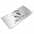 Ipick Image For Acura Dual Chrome Logo In 3d On Mirror Stainless Steel License Plate