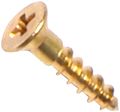 Phillips Flat Head Wood Screws Brass No 4 Diameter 0 5 In Length 100 Piece Set 