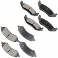 Aintier Automotive Replacement Brake Pads Front Rear Fit For Chrysler Aspen 2007-2009 For Dodge Dakota 2010 Durango Ram 1500