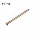 Uxcell Small Tiny Brass Nails 1 5x25mm For Diy Wooden Hardware Accessories 50pcs